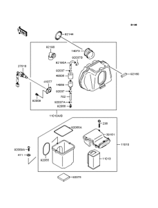 ZR750 Воздушный фильтр