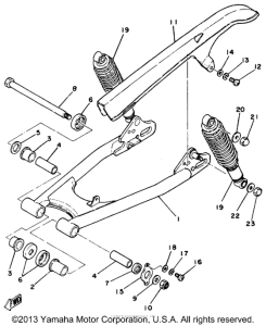 SR250H Rear arm-suspension