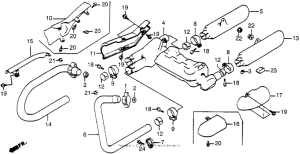 VT500C Vt500c muffler