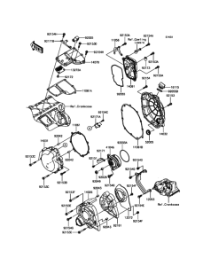 ZX1400 Крышки двигателя