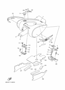 XV1900CT Топливный бак