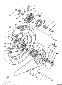XT250 Переднее колесо