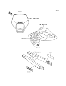 KLX300R Наклейки