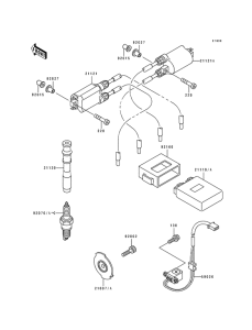 ZX600 Катушка зажигания