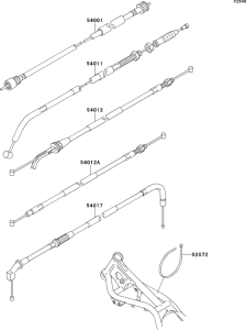 EL250 Тросы управления