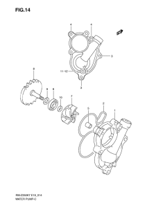 RM-Z250 Водяная помпа