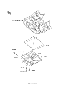ZX600 Маслянный поддон
