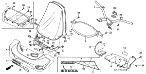 CH125 Handle pipe / handle cover