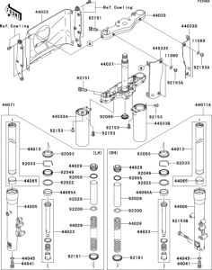 VN1600 Front fork(d7f / d7fa / d8f / d8fa)