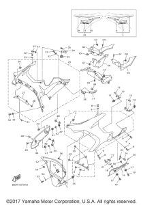 YZF-R1S Обтекатель 2