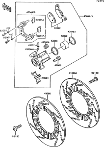 ZG1000 Front brake(zg1000-a7 / a8)
