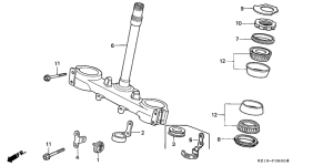 XR250R Траверса нижняя