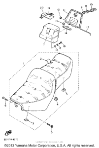 XV1100WC Сиденье