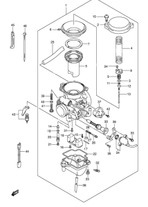 RV125 Carburetor assy