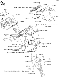 ZX636 Заднее крыло