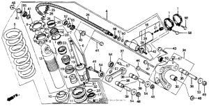 XR200R Rear shock absorber 86-88