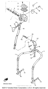 FZR600REC Главный тормозной цилиндр