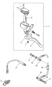 YQ50 Задний торм цилиндр