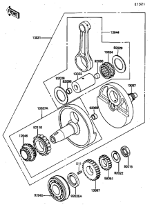 KL650 Вал коленчатый