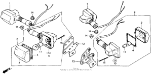 CB125T Задний фонарь