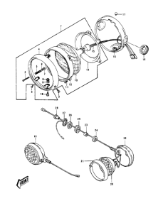 KZ1000 Headlight / pursuitlights