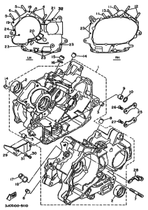 XV535 XV535G Картер двигателя