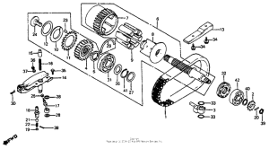 CB750SC Основной вал
