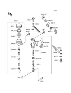 ZX250 Задний торм цилиндр