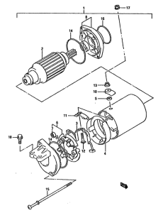 DR750 Стартерный мотор