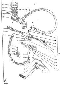 TZR125R Задний торм цилиндр