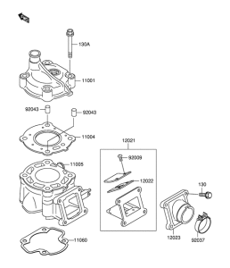 RM60 Головка блока цилиндров / цилиндр