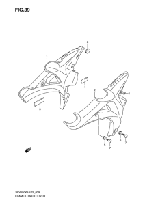 SFV650 (ABS) Frame lower cover