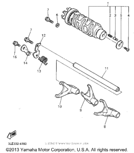 FZR1000FC Вилки переключения