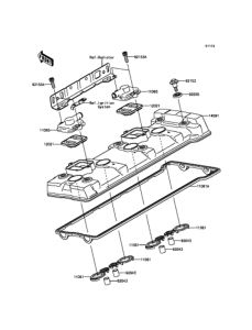 ZX1400 Крышка головки цилиндров