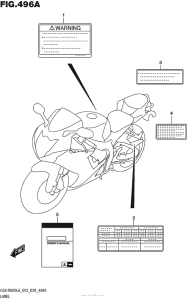 GSX-R600 Label (Gsx-R600L6 E03)