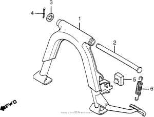 NH80 Подножка центральная