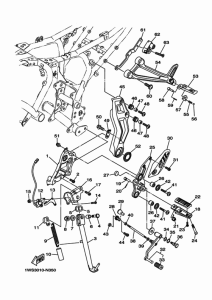 MT07A スタンド & フートレスト