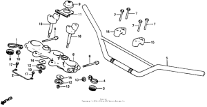 XR200 Handlebar + top bridge