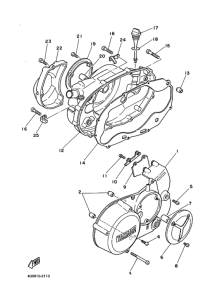 RZ350 ｸﾗﾝｸｹｰｽｶﾊﾞｰ