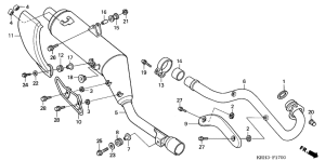 XR125 Глушитель