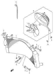 GSX1300R Радиатор