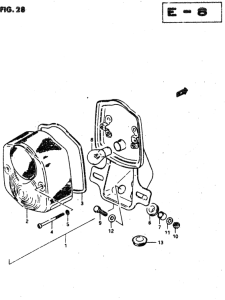 RV50 Задний комбинированный сигнал