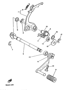 DT125MX Вал переключения