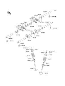 EJ650 Rocker arms / valves