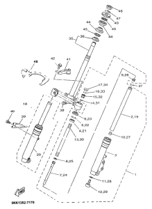 YN100 - vorderradgabel