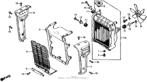 CX500 Radiator + cooling fan