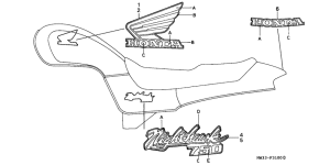 CB250 Label read the manual