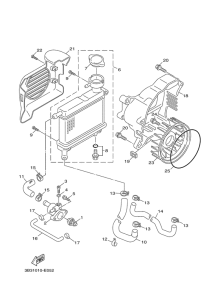 XF50 Radiator & hose