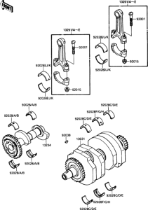 EX250 Коленвал