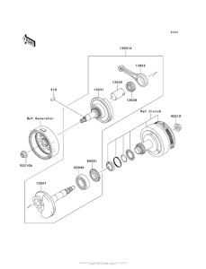 AX125 Коленвал